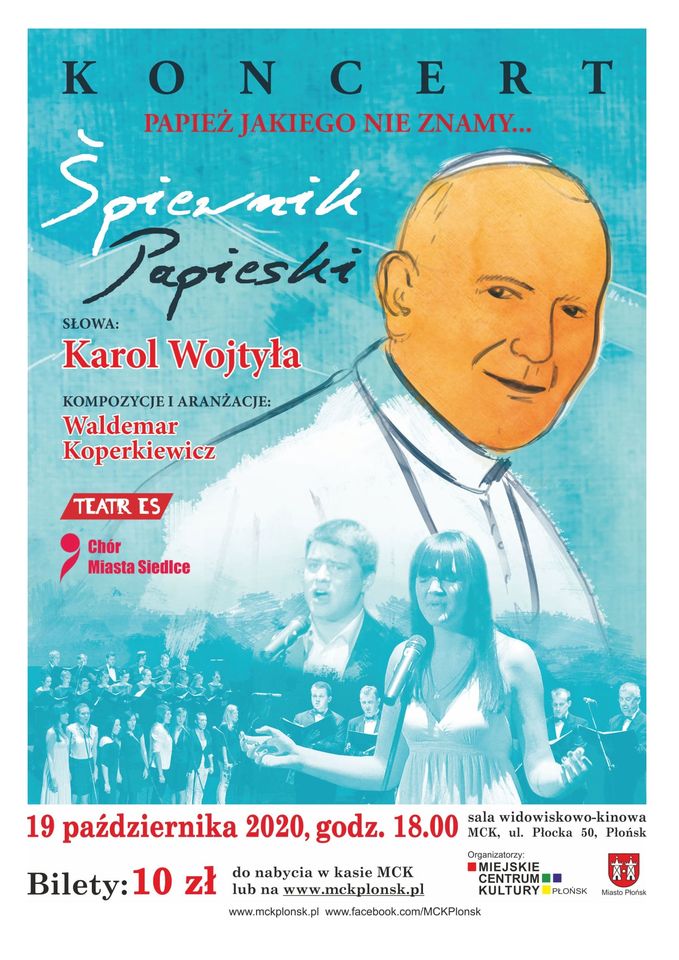 Koncert "Śpiewnik Papieski" w Miejskim Centrum Kultury w Płońsku
