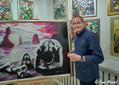 Malarstwo Mirosława Greluka w Galerii Teatralnej CKiS