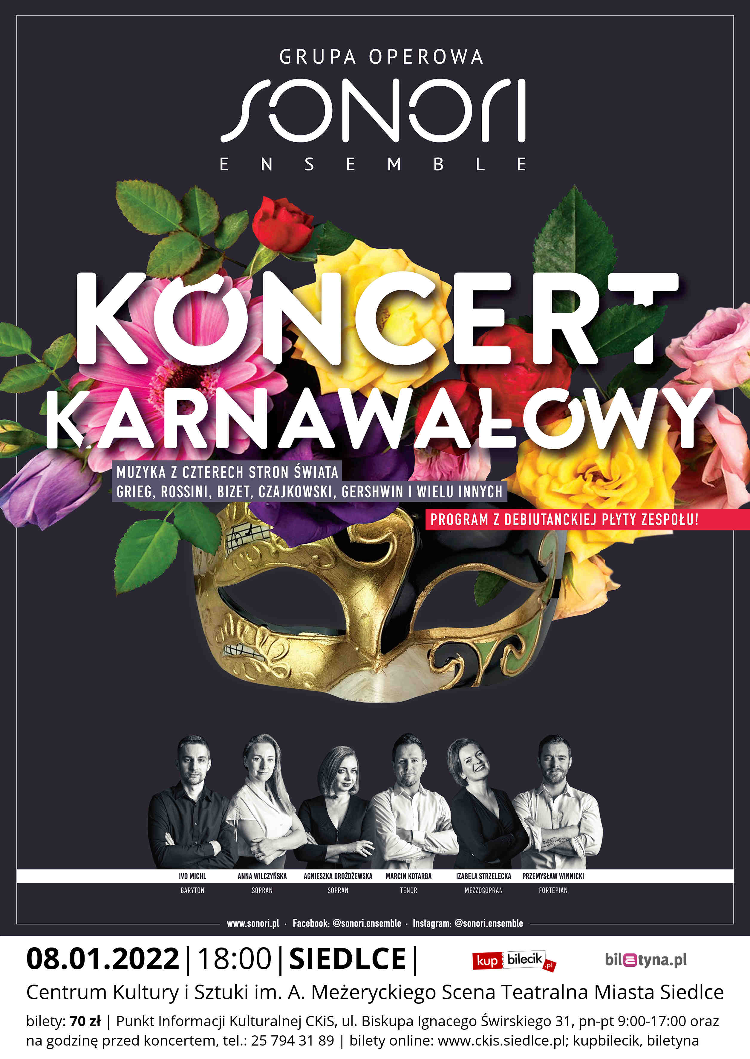 Koncert Karnawałowy „Muzyka z czterech stron świata” już 8 stycznia na Scenie Teatralnej Miasta Siedlce