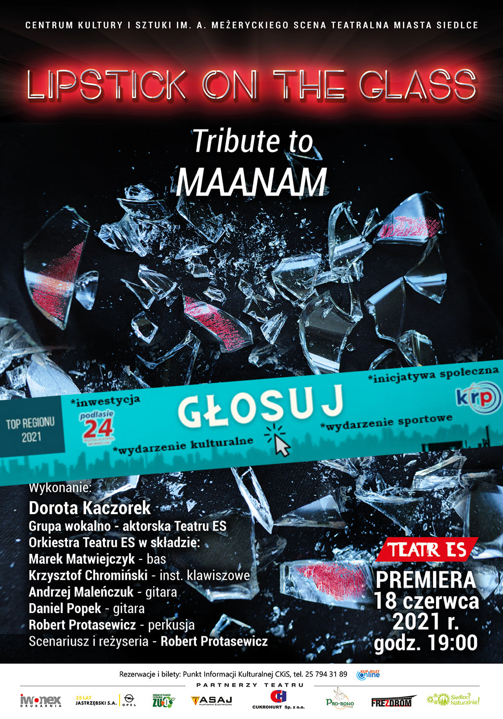 "Lipstick on the glass. Tribute to Maanam" w II turze plebiscytu TOP REGIONU 2021 