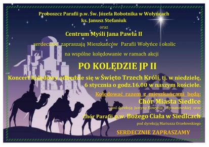 Koncert kolęd w parafii Wołyńce