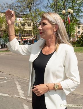 Chór Miasta Siedlce podczas uroczystości z okazji 15-lecia przystąpienia Polski do Unii Europejskiej