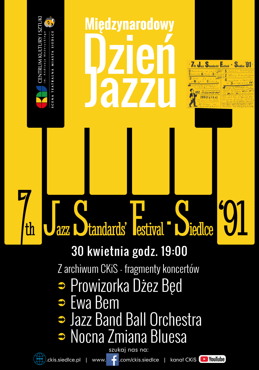 Międzynarodowy Dzień Jazzu - fragmenty archiwalnego koncertu 7th Jazz Standards' Festival Siedlce '91