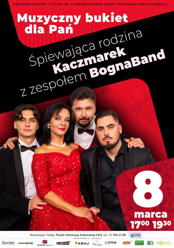Muzyczny bukiet dla Pań. Śpiewająca Rodzina Kaczmarek z zespołem BognaBand