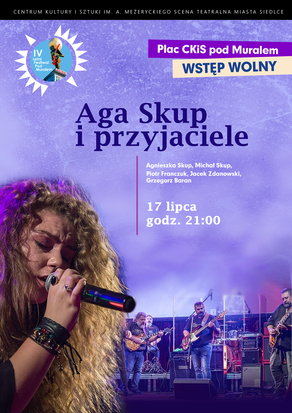 Aga Skup i przyjaciele na scenie IV Letniego Festiwalu pod muralem