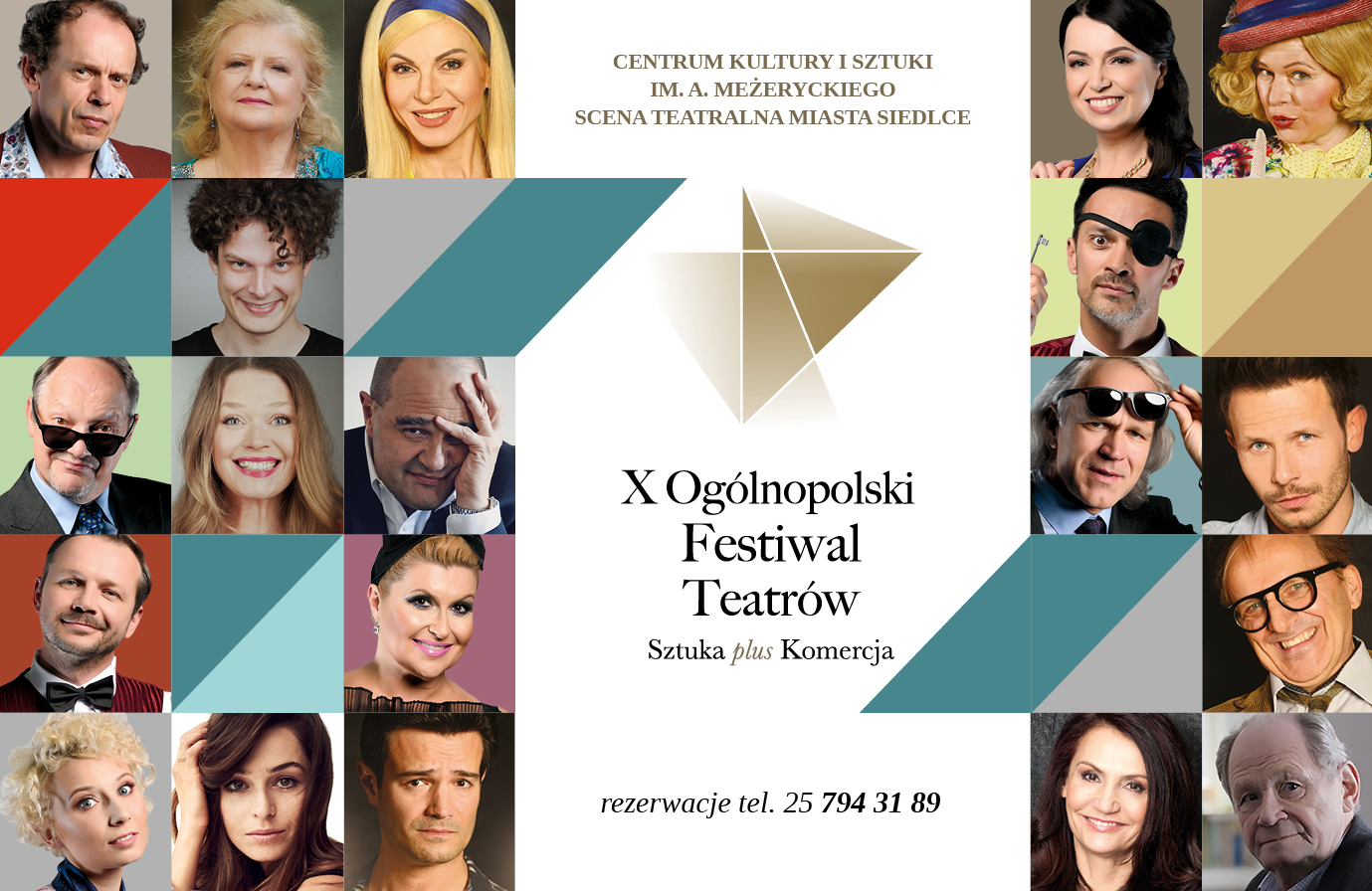 Zapraszamy do zapoznania się z ofertą spektakli i koncertów w ramach X Ogólnopolskiego Festiwalu Teatrów "Sztuka plus Komercja".