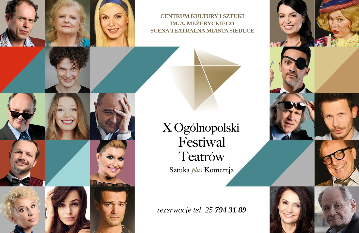 Zapraszamy do zapoznania się z ofertą spektakli i koncertów w ramach X Ogólnopolskiego Festiwalu Teatrów 