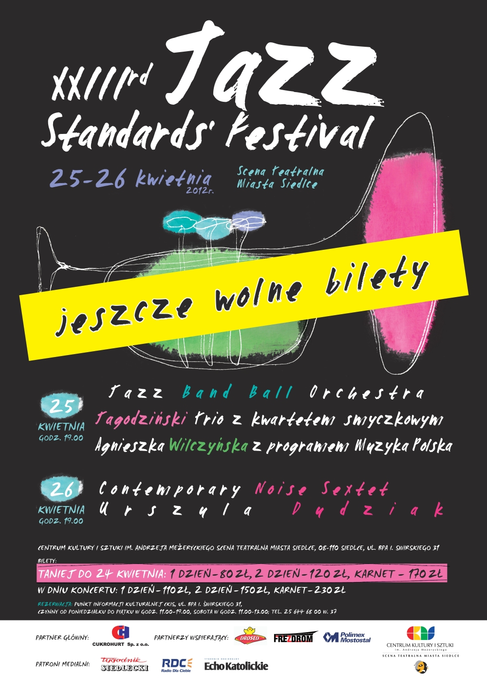 Przedsprzedaż biletów i karnetów na XXIIIrd JAZZ STANDARDS\' FESTIVAL przedłużona!