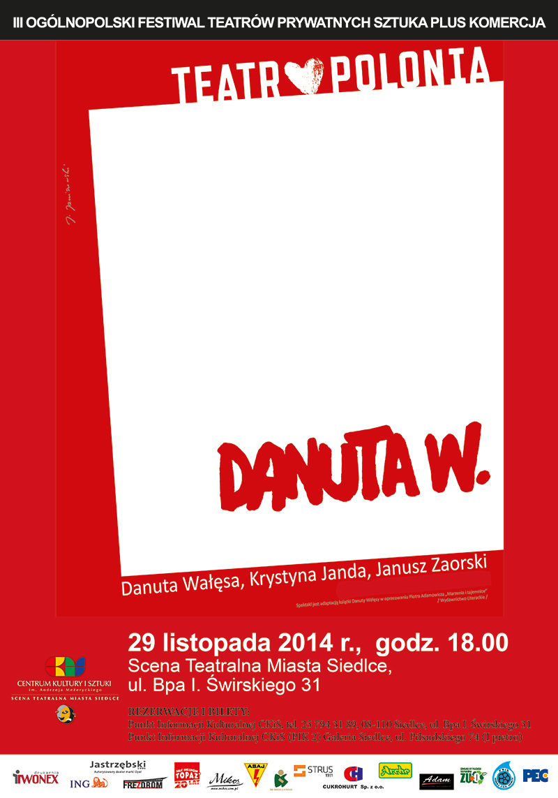 Niezwykła kreacja aktorska Krystyny Jandy w spektaklu "Danuta W." już 29 listopada na deskach Sceny Teatralnej Miasta Siedlce. Zapoznaj się z ofertą promocyjną!