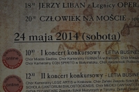 Chór Miasta Siedlce na Ogólnopolskim Turnieju Chórów "Legnica Cantat"