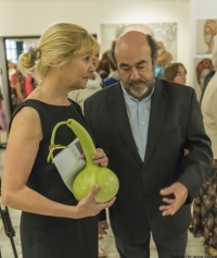 Wernisaż prac malarskich Izy Staręgi w Galerii Teatralnej