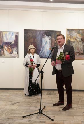 "Między malarstwem a teatrem" - Malarstwo Jadwigi Marii Jarosiewicz w Galerii Teatralnej CKiS