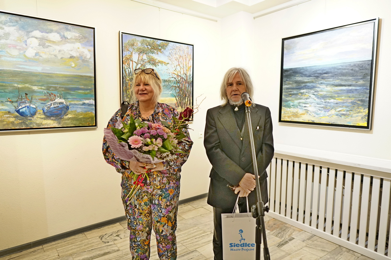 Wernisaż wystawy malarstwa Marii Dziopak i Janusza Błaszczaka