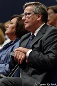 Prezydent RP Bronisław Komorowski w Centrum Kultury i Sztuki im. Andrzeja Meżeryckiego Scena Teatralna Miasta Siedlce