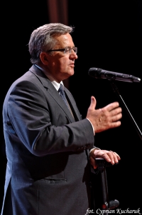 Prezydent RP Bronisław Komorowski w Centrum Kultury i Sztuki im. Andrzeja Meżeryckiego Scena Teatralna Miasta Siedlce