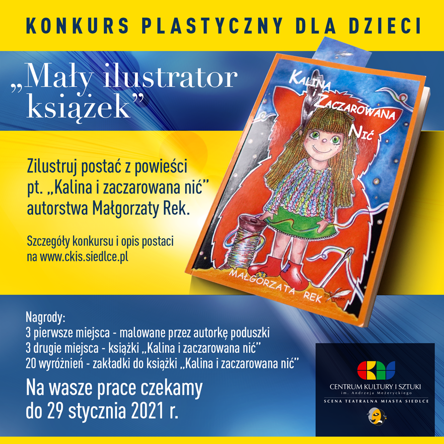 Zapraszamy do udziału w konkursie plastycznym pt. "Mały ilustrator książek"