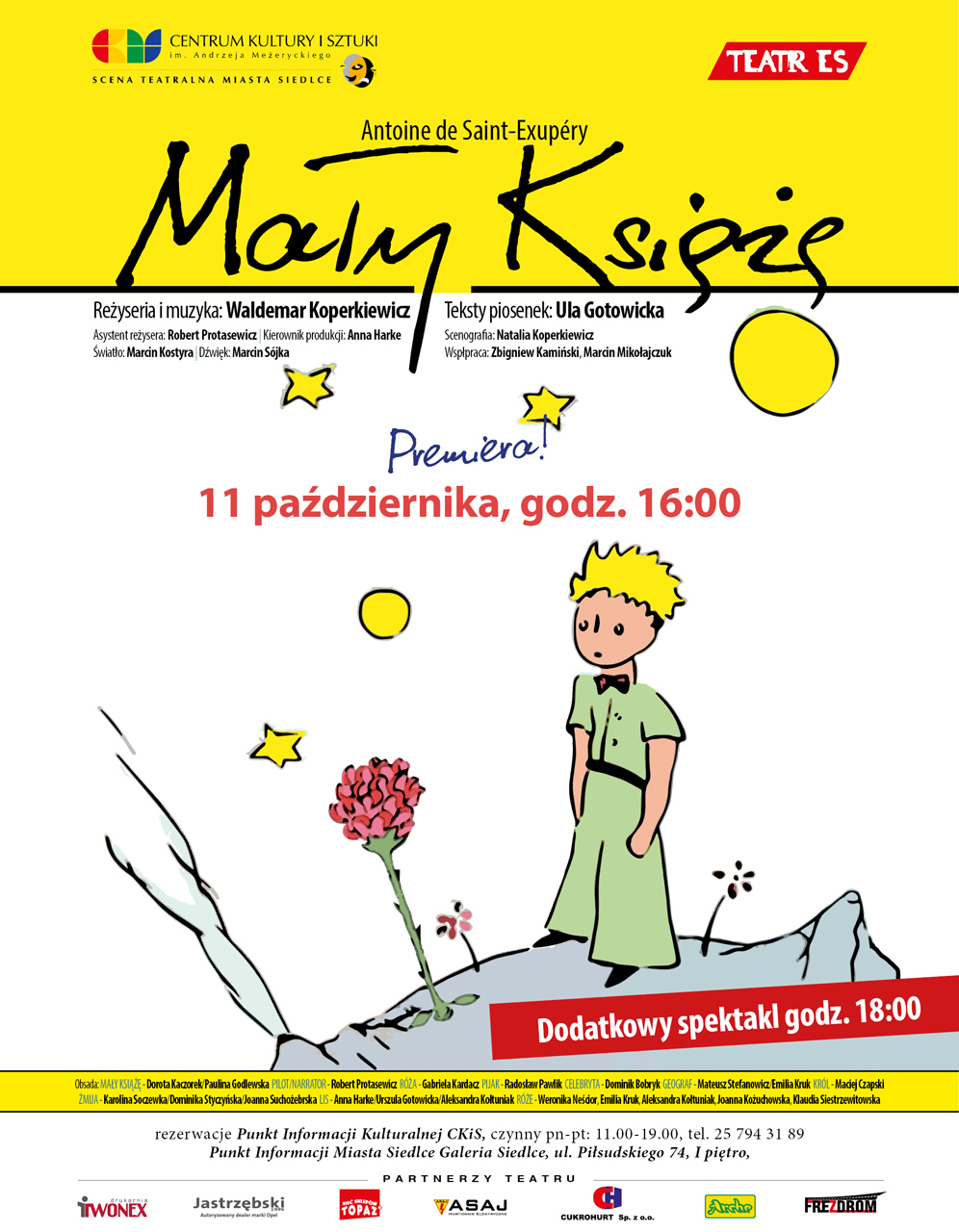  "Mały Książę" - dodatkowy spektakl o godz. 18:00