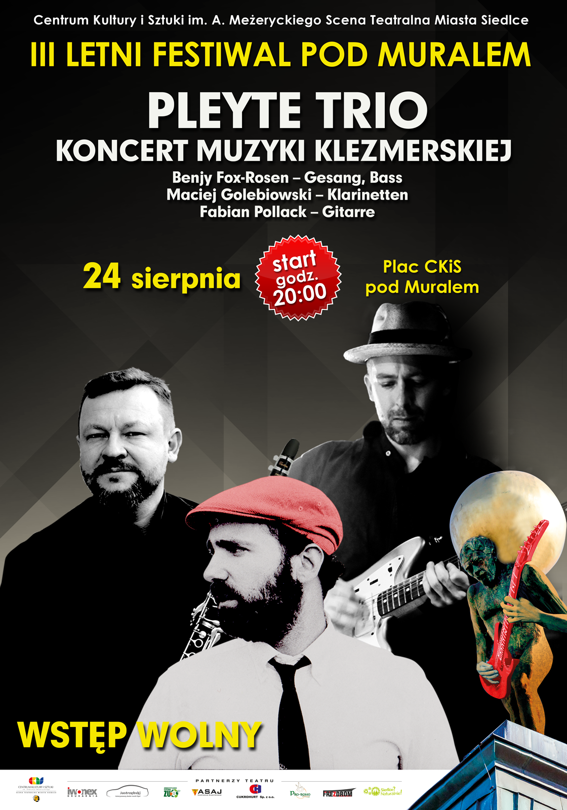 Koncert muzyki klezmerskiej na scenie Letniego Festiwalu pod Muralem!