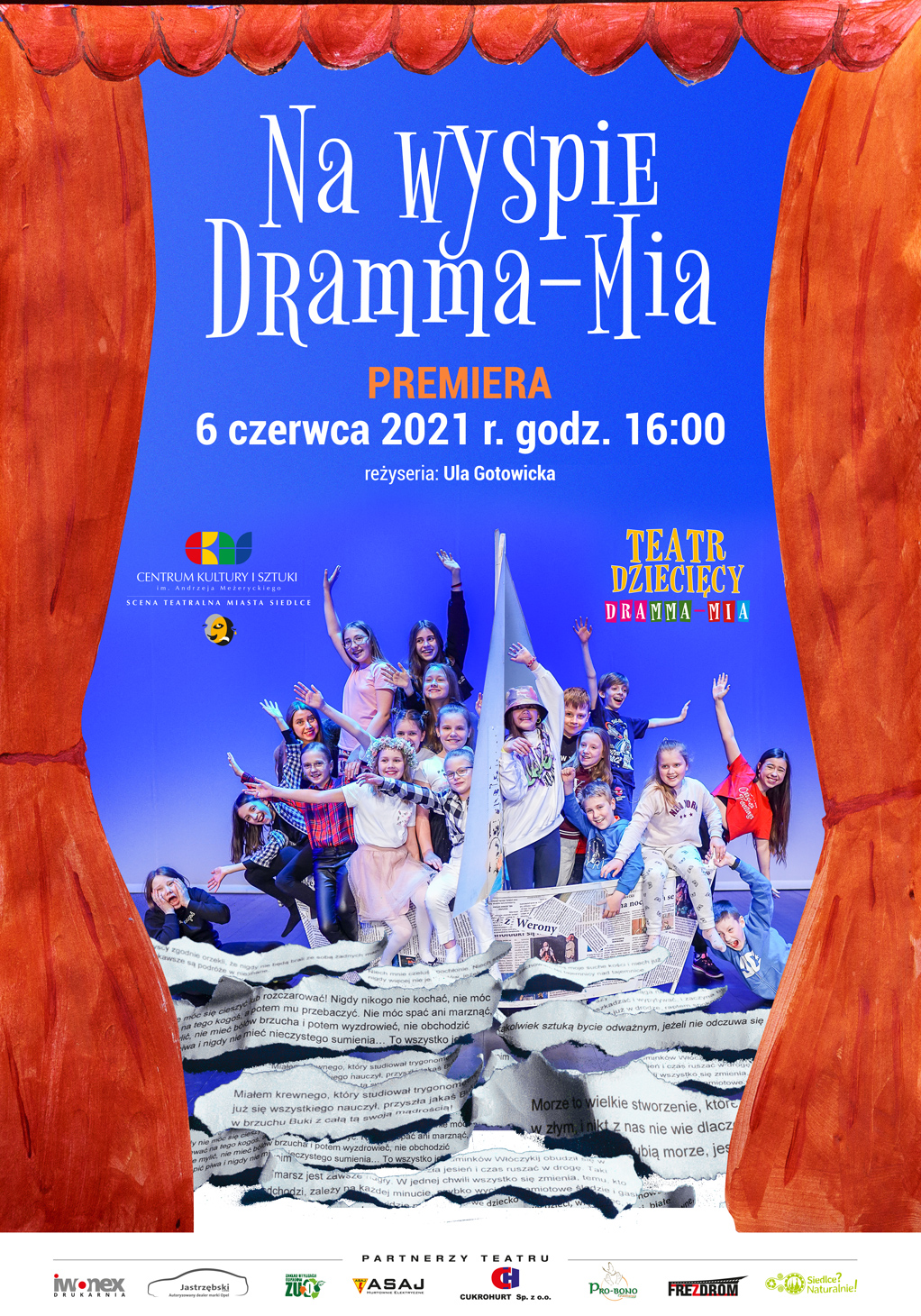 Premierowy spektakl "Na wyspie Dramma-Mia" już 6 czerwca na Scenie Teatralnej Miasta Siedlce