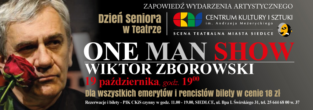 ONE MAN SHOW: Wiktor Zborowski i "Dzień Seniora w Teatrze"