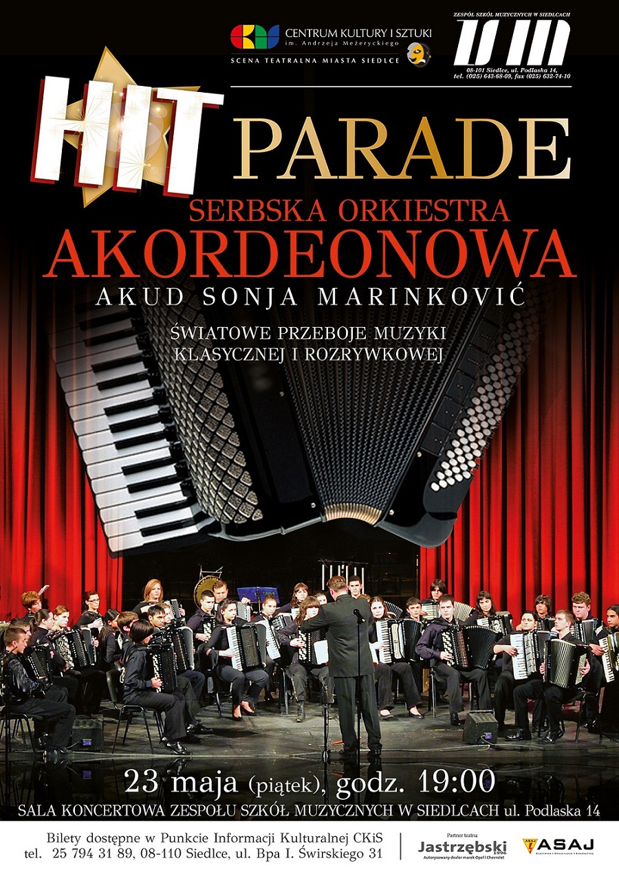 Parada Hitów w wykonaniu Serbskiej Orkiestry Akordeonowej