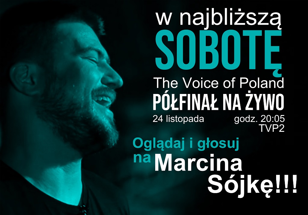 Marcin Sójka w półfinale programu The Voice of Poland