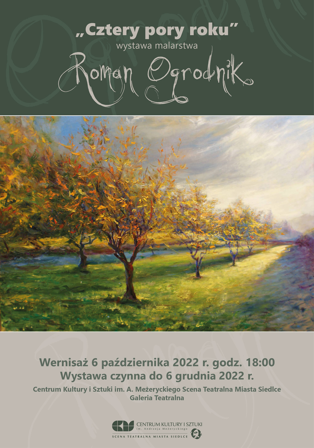 "Cztery pory roku" - wystawa malarstwa Romana Ogrodnika w Galerii Teatralnej