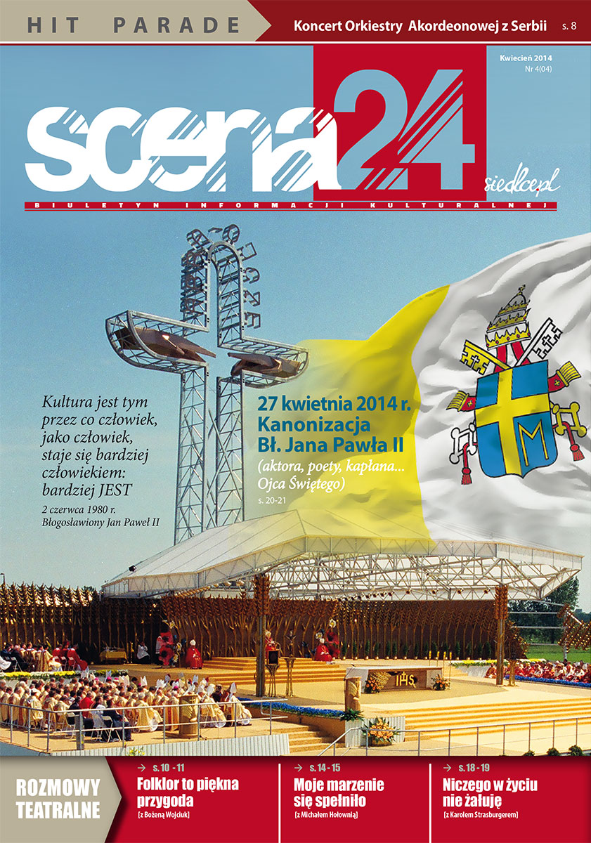 Kwietniowe wydanie miesięcznika "Scena 24" w różnych punktach naszego miasta. Przeczytaj już dziś!