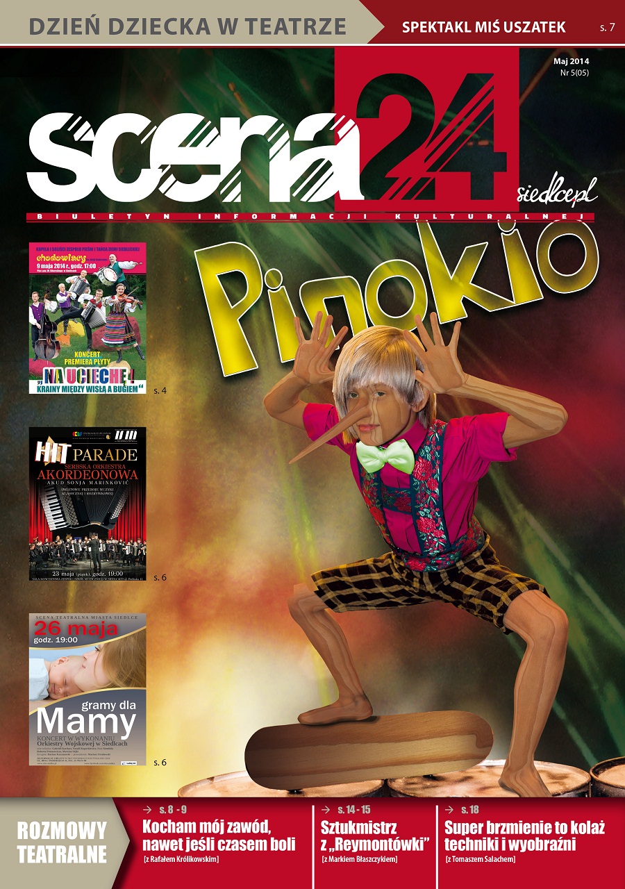 Jest już majowe wydanie miesięcznika "Scena24" - zapraszamy do lektury!