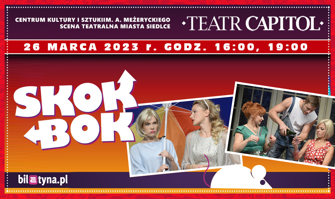 Spektakl "Skok w bok" już 26 marca na Scenie Teatralnej Miasta Siedlce