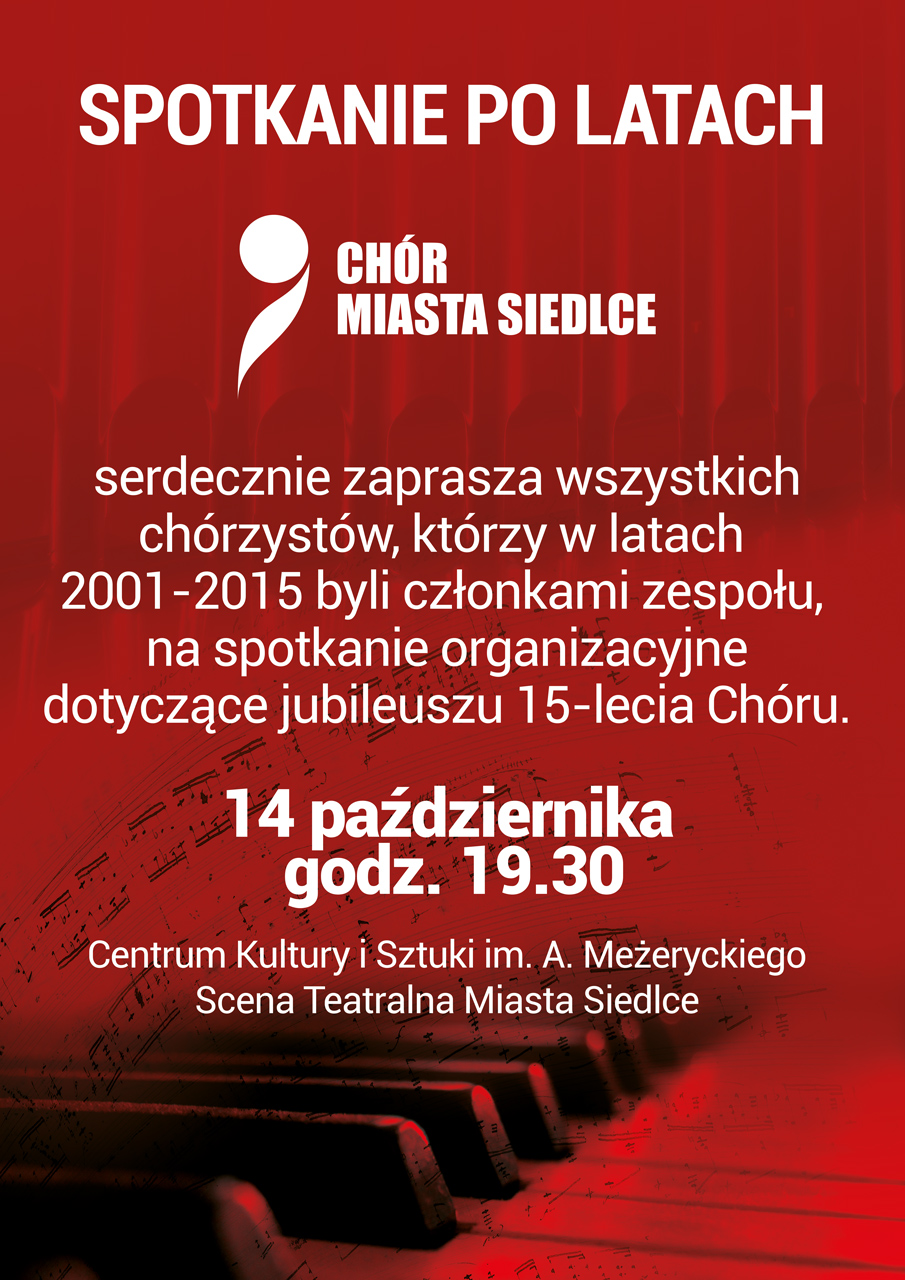 Chór Miasta Siedlce zaprasza!