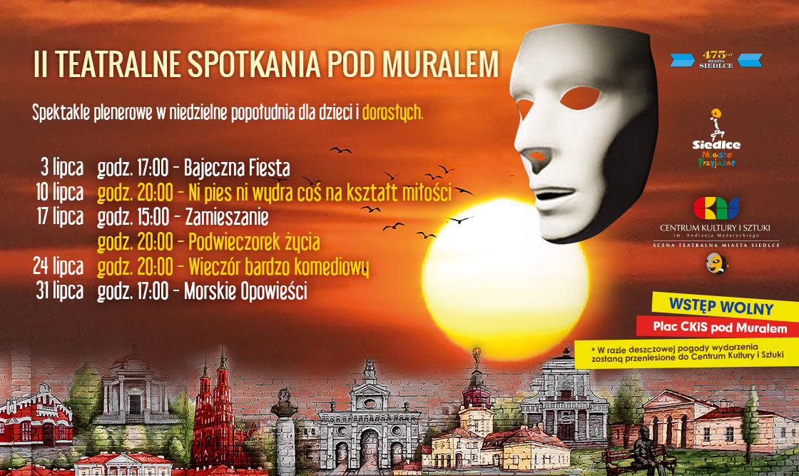 Teatralne spotkania pod muralem w każdą niedzielę lipca