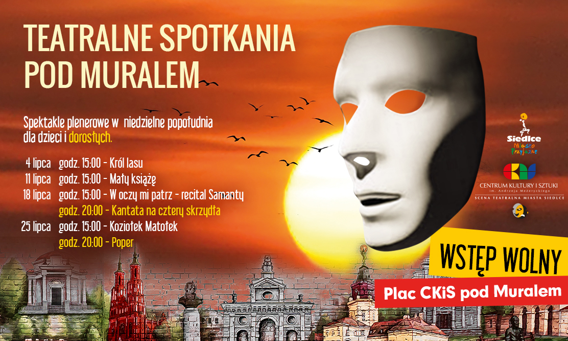 Teatralne spotkania pod muralem w każdą niedzielę lipca! 