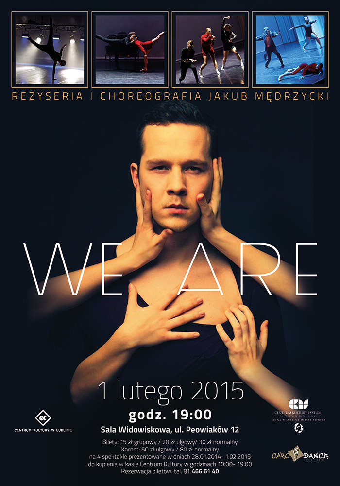 Spektakl "We Are" na scenie Centrum Kultury w Lublinie