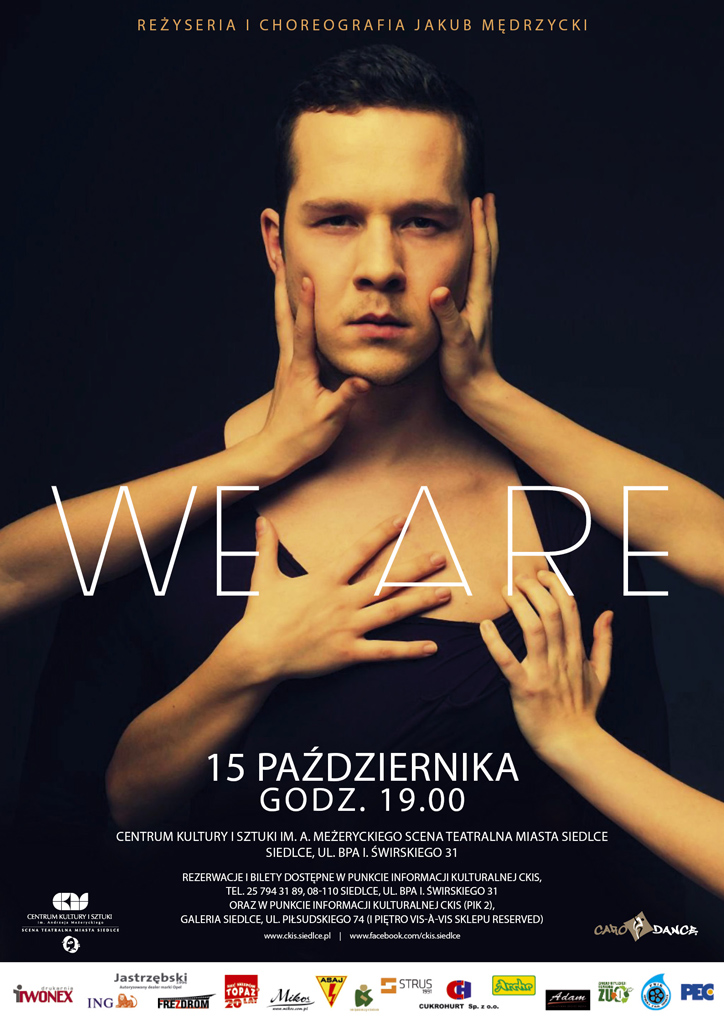 Spektakl "We Are" już 15 października na deskach Sceny Teatralnej Miasta Siedlce
